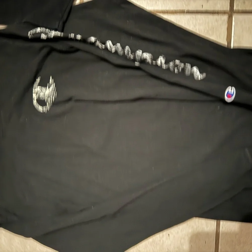 Champion Black Long Sleeve and T-Shirt Set